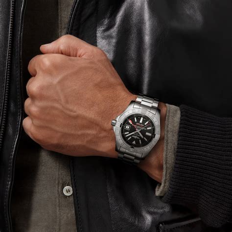breitling avenger gmt 2 on wrist